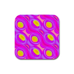 Noise Texture Graphics Generated Rubber Square Coaster (4 Pack)  by Sapixe