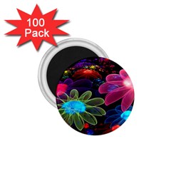 Nice 3d Flower 1 75  Magnets (100 Pack) 