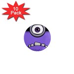 Evil Purple 1  Mini Magnet (10 pack) 