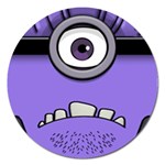 Evil Purple Magnet 5  (Round)