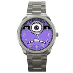 Evil Purple Sport Metal Watch