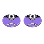 Evil Purple Cufflinks (Oval)