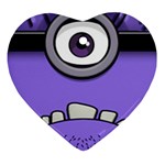 Evil Purple Heart Ornament (Two Sides)