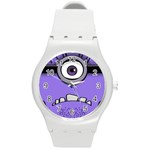 Evil Purple Round Plastic Sport Watch (M)
