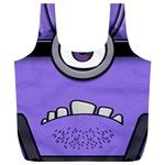 Evil Purple Full Print Recycle Bags (L) 