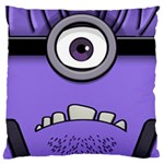 Evil Purple Large Flano Cushion Case (One Side)