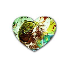 Doves Matchmaking 8 Rubber Coaster (heart)  by bestdesignintheworld