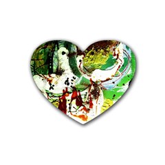 Doves Matchmaking 12 Heart Coaster (4 Pack)  by bestdesignintheworld