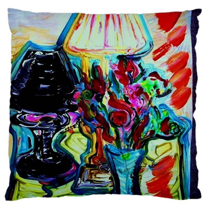 Still Life With Two Lamps Standard Flano Cushion Case (Two Sides)