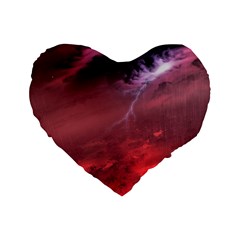 Storm Clouds And Rain Molten Iron May Be Common Occurrences Of Failed Stars Known As Brown Dwarfs Standard 16  Premium Heart Shape Cushions by Sapixe