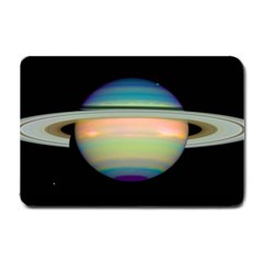 True Color Variety Of The Planet Saturn Small Doormat  by Sapixe
