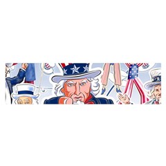 United States Of America Celebration Of Independence Day Uncle Sam Satin Scarf (oblong) by Sapixe