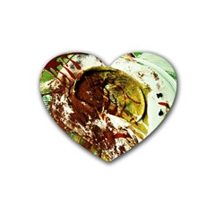 Doves Matchmaking 3 Rubber Coaster (heart)  by bestdesignintheworld