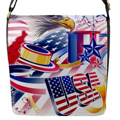 United States Of America Usa  Images Independence Day Flap Messenger Bag (s) by Sapixe