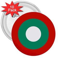 Bulgarian Air Force Roundel 3  Buttons (10 Pack)  by abbeyz71