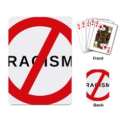 No Racism Playing Card by demongstore