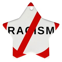 2000px No Racism Svg Star Ornament (two Sides) by demongstore