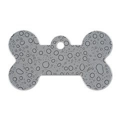 Water Glass Pattern Drops Wet Dog Tag Bone (two Sides)
