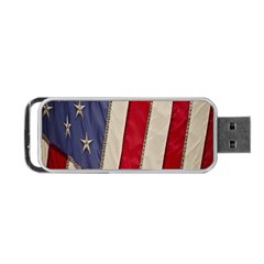 Usa Flag Portable Usb Flash (two Sides)