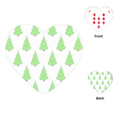 Background Christmas Christmas Tree Playing Cards (heart)  by Sapixe