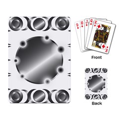 Metal Circle Background Ring Playing Card