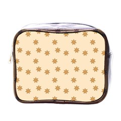 Pattern Gingerbread Star Mini Toiletries Bags by Sapixe