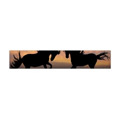 Horses Sunset Photoshop Graphics Flano Scarf (mini) by Sapixe