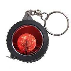The Background Red Moon Wallpaper Measuring Tape by Sapixe