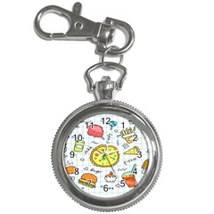 Colorful Doodle Soda Cartoon Set Key Chain Watches