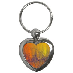 Fiesta Colorful Background Key Chains (heart) 