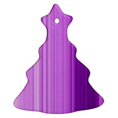 Background Texture Pattern Purple Christmas Tree Ornament (two Sides)
