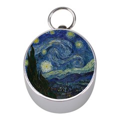 The Starry Night  Mini Silver Compasses by Valentinaart