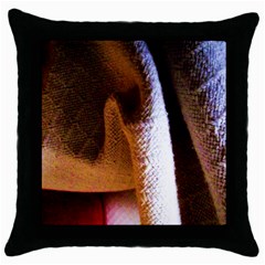 Colors And Fabrics 28 Throw Pillow Case (black)