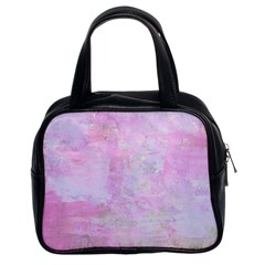 Soft Pink Watercolor Art Classic Handbags (2 Sides) by yoursparklingshop