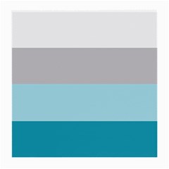Blue Gray Striped Pattern Horizontal Stripes Medium Glasses Cloth by yoursparklingshop