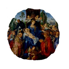 Feast Of The Rosary - Albrecht Dürer Standard 15  Premium Round Cushions by Valentinaart