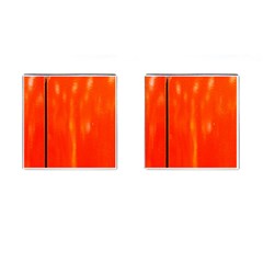 Abstract Orange Cufflinks (square) by Modern2018