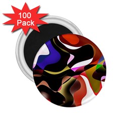 Abstract Full Colour Background 2 25  Magnets (100 Pack)  by Modern2018