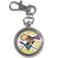 Abstract Art Colorful Key Chain Watches by Modern2018