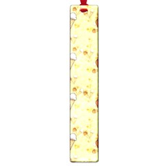 Funny Sunny Ice Cream Cone Cornet Yellow Pattern  Large Book Marks by yoursparklingshop