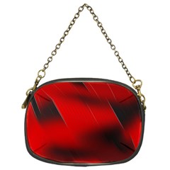 Red Black Abstract Chain Purses (two Sides) 