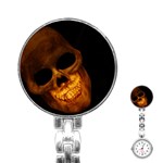 Laughing Skull Stainless Steel Nurses Watch Front