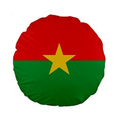 Flag Of Burkina Faso Standard 15  Premium Round Cushions by abbeyz71