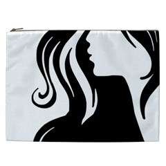 Long Haired Sexy Woman  Cosmetic Bag (xxl)  by StarvingArtisan