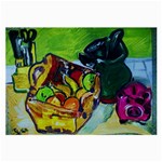 Still Life With A Pigy Bank Large Glasses Cloth
