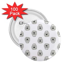 Angry Theater Mask Pattern 2 25  Buttons (100 Pack)  by dflcprints