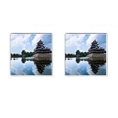 Beautiful Pagoda On Lake Nature Wallpaper Cufflinks (square) by Modern2018