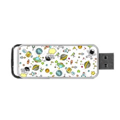 Space Pattern Portable Usb Flash (one Side) by Valentinaart
