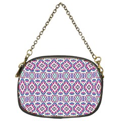 Colorful Folk Pattern Chain Purses (two Sides)  by dflcprints