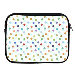 Dotted Pattern Background Brown Apple Ipad 2/3/4 Zipper Cases by Modern2018